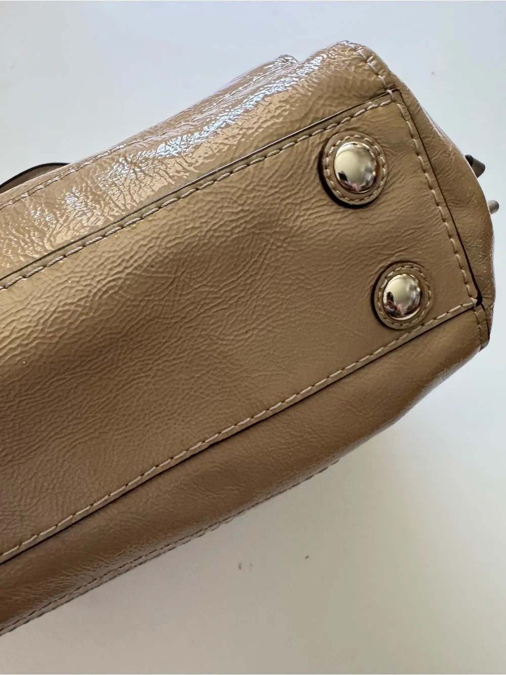 Coach Vintage Chelsea Peyton Carryall Leather Satchel with Turnlock